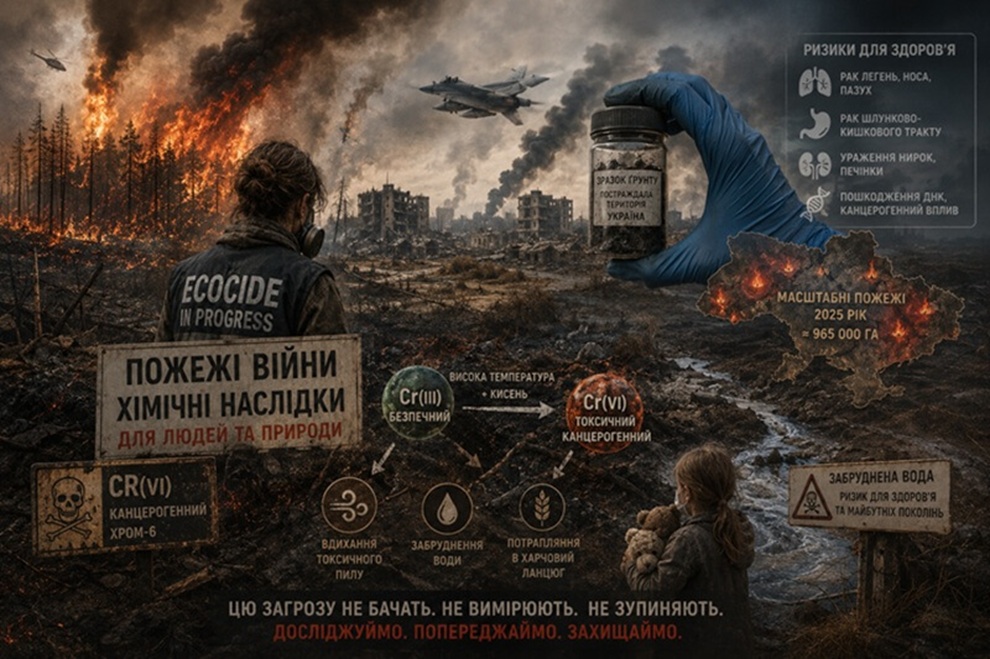 Дослідження доктора Сільї попереджає: пожежі на фронті можуть запускати приховані канцерогенні процеси у ґрунтах