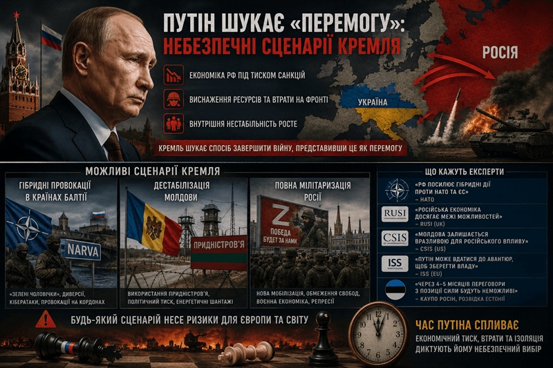 Час Путіна спливає: експерти попереджають про нову фазу російської агресії